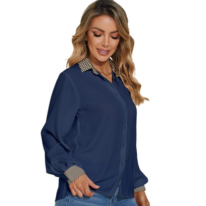 the-wheaten-store-wheaten-puppy-puffy-sleeves-button-down-shirt-navy-blue-fulltop-32176800989381