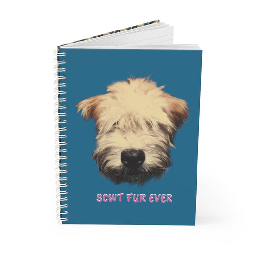 Wheaten puppy spirale notebook scwt fur ever