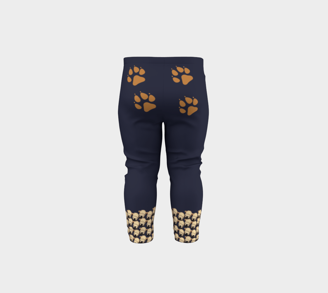 Wheaten Puppy Toddler Leggings - Marine Blue