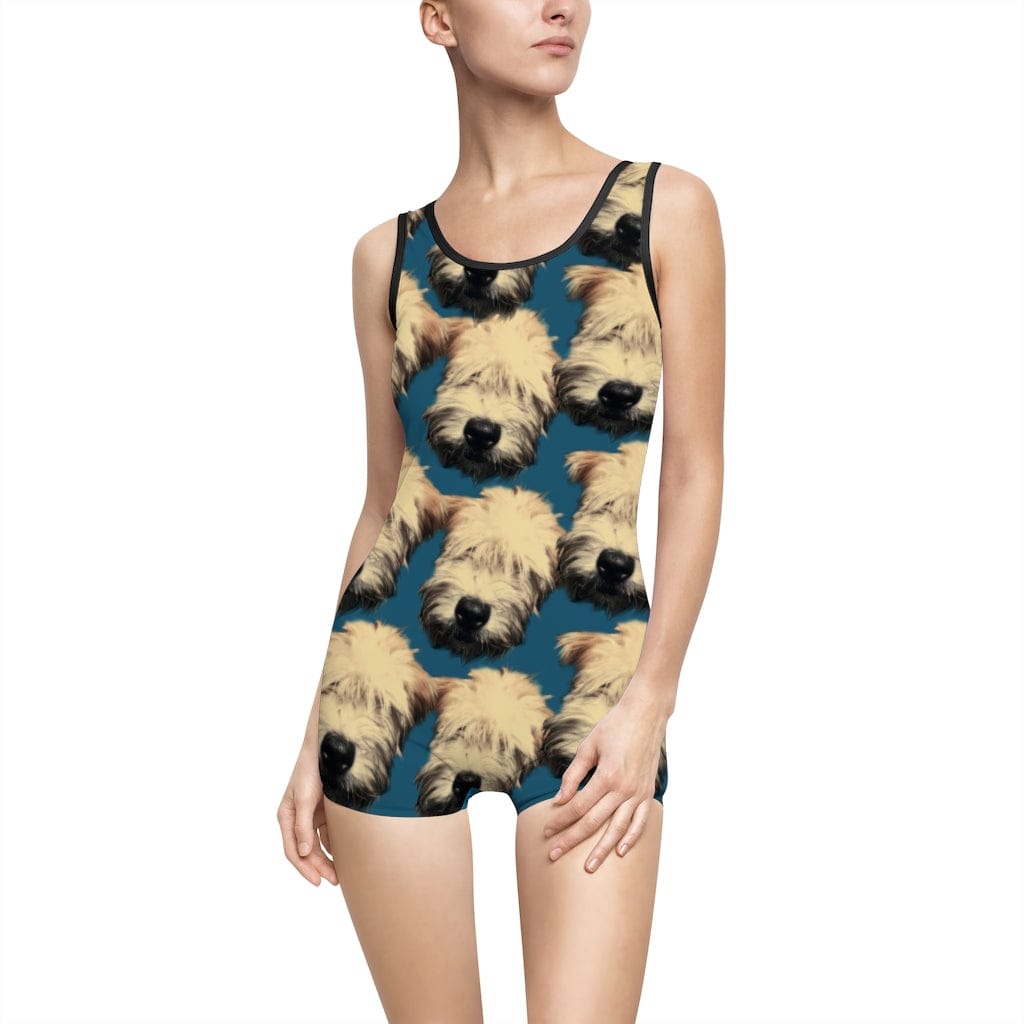 Wheaten Puppy Retro Chic Swimsuit - the wheaten store